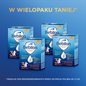 Bebilon 3 z Pronutra-Advance Mleko modyfikowane w proszku, 4 x 1100 g Dla dzieci powyżej 1. roku życia - obrazek 7 - Apteka internetowa Melissa