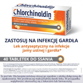 CHLORCHINALDIN VP, 40 tabletek - obrazek 2 - Apteka internetowa Melissa