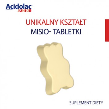 ACIDOLAC JUNIOR Misio tabletki o smaku truskawkowym, 20 tabletek - obrazek 3 - Apteka internetowa Melissa