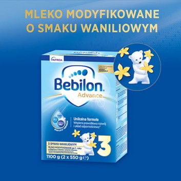 Bebilon 3 z Pronutra-Advance Mleko modyfikowane w proszku o smaku waniliowym - 1100 g - cena, opinie, właściwości - obrazek 5 - Apteka internetowa Melissa