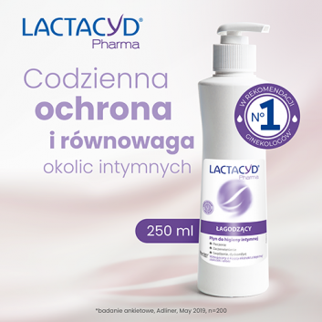 LACTACYD Pharma płyn do higieny intymnej Łagodzący, 250 ml - obrazek 2 - Apteka internetowa Melissa