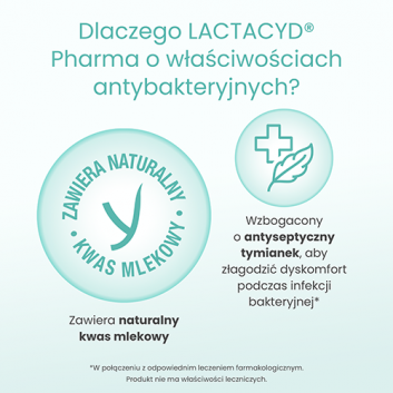LACTACYD Pharma o właściwościach ANTYBAKTERYJNYCH, 250 ml  - obrazek 3 - Apteka internetowa Melissa