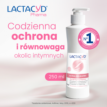 LACTACYD Pharma płyn do higieny intymnej Ultra-delikatny, 250 ml - obrazek 2 - Apteka internetowa Melissa