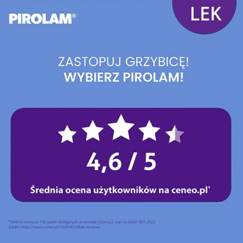 PIROLAM 1% Żel na grzybicę skóry - 20 g - cena, opinie, wskazania - obrazek 5