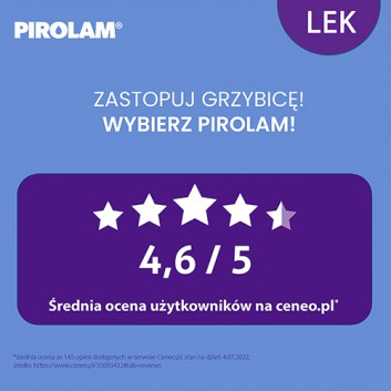 PIROLAM 1% Żel na grzybicę skóry - 20 g - cena, opinie, wskazania - obrazek 5 - Apteka internetowa Melissa