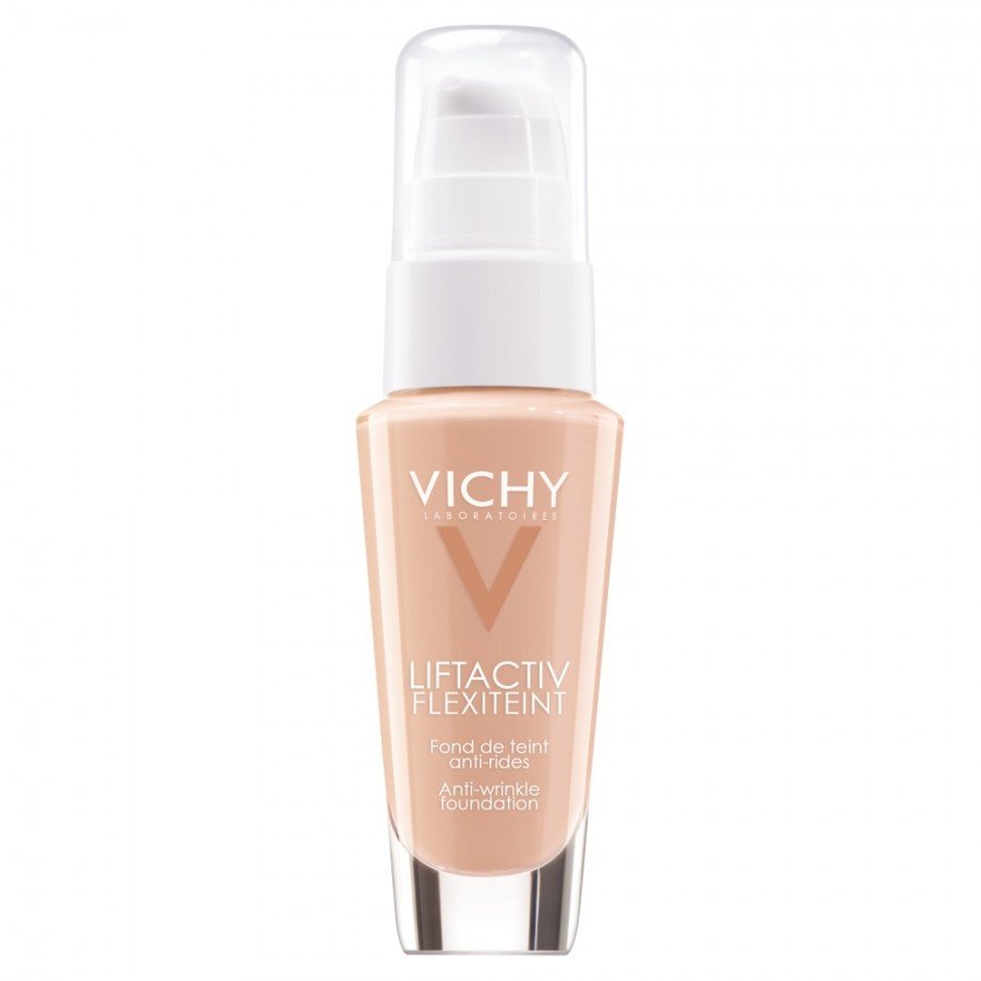 VICHY LIFTACTIV FLEXITEINT Podkład wygładzający zmarszczki SPF 20 35 sand - 30 ml + VICHY LIFTACTIV SUPREME krem SPF 30, 15 ml - obrazek 1 - Apteka internetowa Melissa