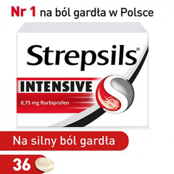 Strepsils Intensive, 8,75 mg, tabletki do ssania, 36 sztuk