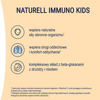 Naturell Immuno Kids, 10 saszetek - obrazek 3 - Apteka internetowa Melissa