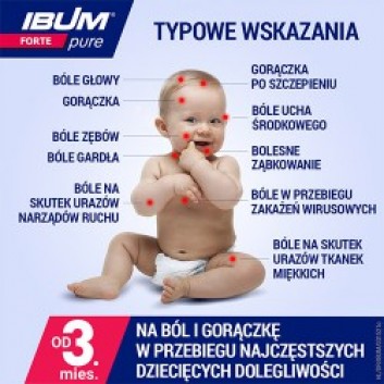 Ibum Forte Pure, 200 mg/5 ml, zawiesina bez aromatów i barwników, 100 ml - obrazek 6