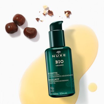 Nuxe BIO Odżywczy olejek do ciała - orzech laskowy, 100 ml, cena, opinie, właściwości - obrazek 2 - Apteka internetowa Melissa