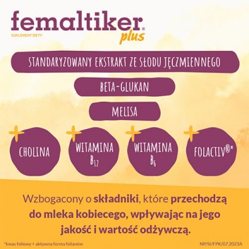 Femaltiker Plus o smaku karmelowym, na laktację, 12 saszetek - obrazek 4 - Apteka internetowa Melissa