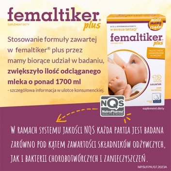 Femaltiker Plus o smaku karmelowym, na laktację, 12 saszetek - obrazek 7 - Apteka internetowa Melissa