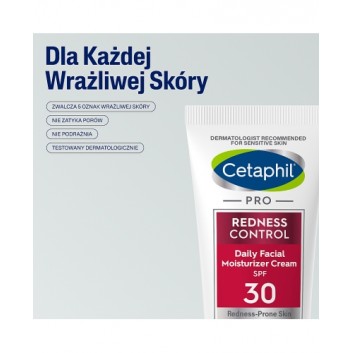 Cetaphil Pro Redness Control, krem nawilżający na dzień SPF 30, 50 ml - obrazek 3