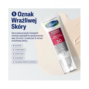 Cetaphil Pro Redness Control, krem nawilżający na dzień SPF 30, 50 ml - obrazek 6