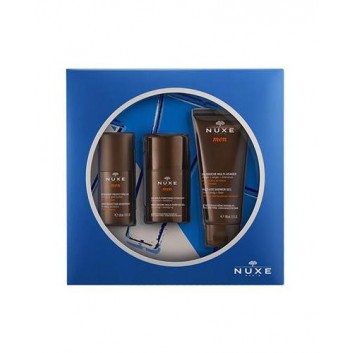 Nuxe Men Zestaw Nawilżający Wielofunkcyjny żel nawilżający do twarzy - 50 ml + Dezodorant roll-on - 50 ml + Wielofunkcyjny żel pod prysznic  - 100 ml - cena, opinie, wskazania - obrazek 1 - Apteka internetowa Melissa