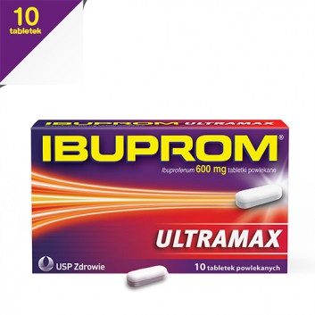 Ibuprom Ultramax, 600 mg, tabletki powlekane, 10 sztuk