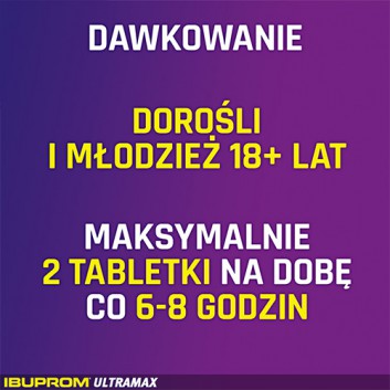 Ibuprom Ultramax, 600 mg, tabletki powlekane, 10 sztuk - obrazek 2