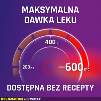 Ibuprom Ultramax, 600 mg, tabletki powlekane, 10 sztuk - obrazek 5