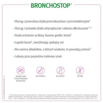 Bronchostop Duo syrop na kaszel suchy - 120 ml  - cena, opinie, dawkowanie - obrazek 4 - Apteka internetowa Melissa