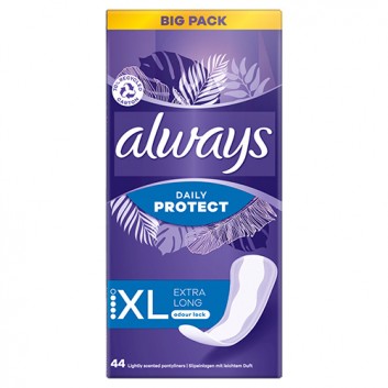 Always Dailies Long Plus Extra Protect Zapachowe wkładki higieniczne, 44 sztuki - obrazek 3 - Apteka internetowa Melissa