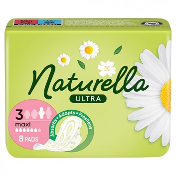 Naturella Ultra Maxi Podpaski ze skrzydełkami, 8 sztuk - obrazek 7 - Apteka internetowa Melissa