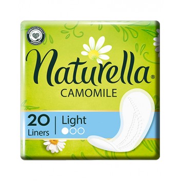 Naturella Camomile Light, Wkładki higieniczne, 20 sztuk - obrazek 1 - Apteka internetowa Melissa