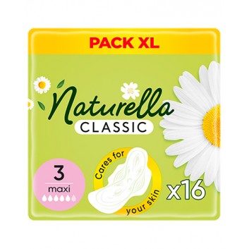 Naturella Classic Maxi Podpaski ze skrzydełkami, 16 sztuk - obrazek 1 - Apteka internetowa Melissa