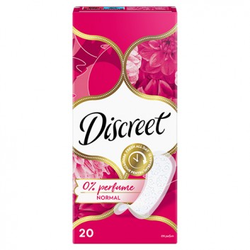 Discreet 0% Perfume Normal Wkładki higieniczne, 20 sztuk - obrazek 6 - Apteka internetowa Melissa