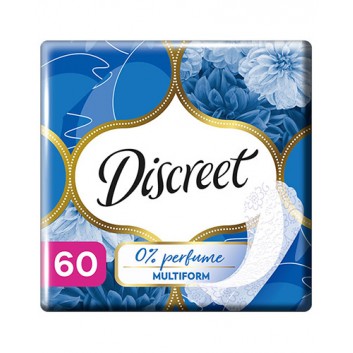 Discreet 0% Perfume Multiform Wkładki higieniczne, 60 sztuk - obrazek 1 - Apteka internetowa Melissa
