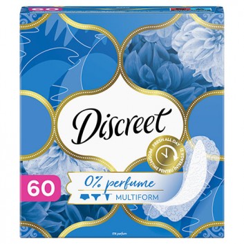 Discreet 0% Perfume Multiform Wkładki higieniczne, 60 sztuk - obrazek 7 - Apteka internetowa Melissa
