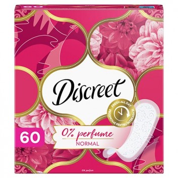 Discreet 0% Perfume Normal Wkładki higieniczne, 60 sztuk - obrazek 7 - Apteka internetowa Melissa