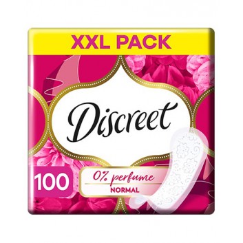 Discreet 0% Perfume Normal Wkładki higieniczne, 100 sztuk - obrazek 1 - Apteka internetowa Melissa