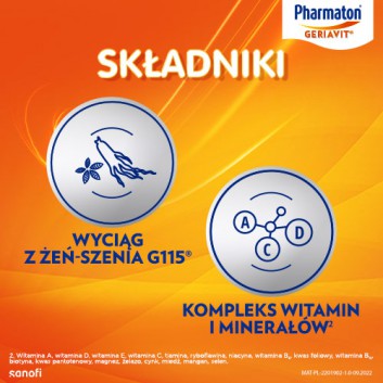 Pharmaton Geriavit, 100 tabl., cena, opinie, właściwości - obrazek 4 - Apteka internetowa Melissa