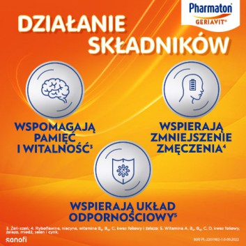 Pharmaton Geriavit, 100 tabletek - obrazek 5 - Apteka internetowa Melissa