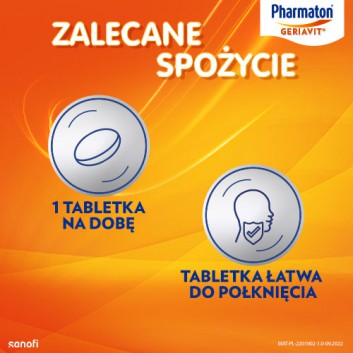 Pharmaton Geriavit, 100 tabletek - obrazek 6 - Apteka internetowa Melissa