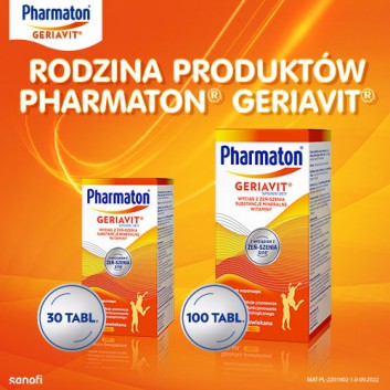 Pharmaton Geriavit, 100 tabl., cena, opinie, właściwości - obrazek 7 - Apteka internetowa Melissa