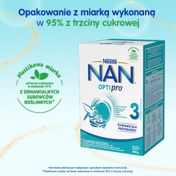 Nestle NAN OPTIPRO 3 Mleko modyfikowane junior dla dzieci po 1. roku - 800 g - obrazek 3 - Apteka internetowa Melissa