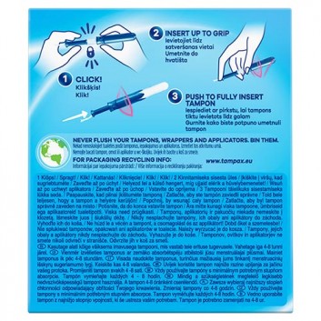 Tampax Pearl Compak Pearl Super Tampony z aplikatorem - 16 szt. - cena, opinie, właściwości - obrazek 6
