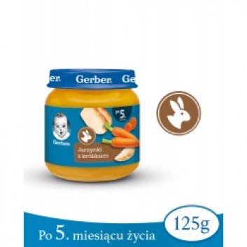 GERBER Obiadek delikatne jarzynki z królikiem po 5 miesiącu - 125 g - obrazek 2