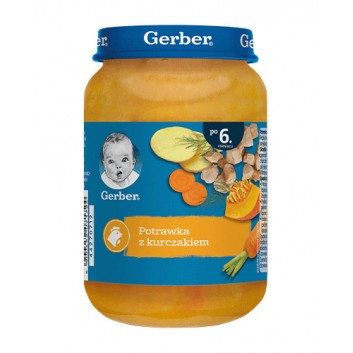 GERBER Obiadek kurczak w potrawce z jarzynkami po 6 miesiącu - 190 g