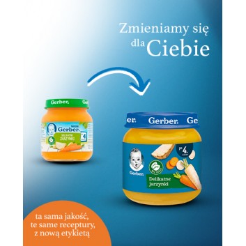 GERBER Obiadek delikatne jarzynki po 4 miesiącu - 125 g - obrazek 3