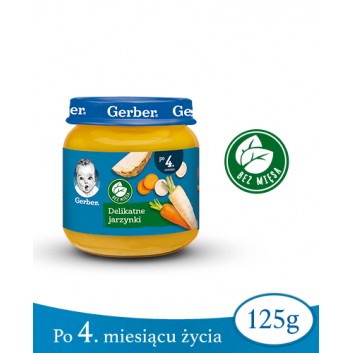 GERBER Obiadek delikatne jarzynki po 4 miesiącu - 125 g - obrazek 1 - Apteka internetowa Melissa