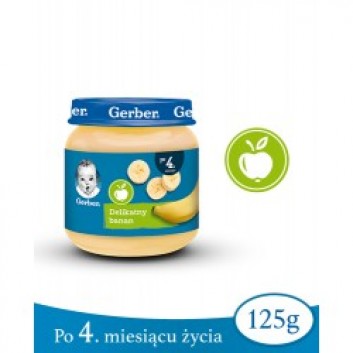 GERBER Delikatny banan po 4 miesiącu - 125 g - obrazek 2