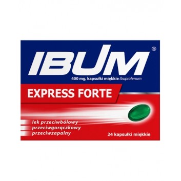 Ibum Express Forte, 400 mg, kapsułki miękkie, 24 sztuk