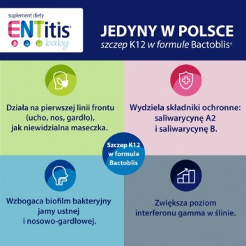 Entitis Baby, smak truskawkowy, saszetki, 30 sztuk - obrazek 4