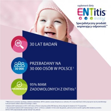 Entitis Baby, smak truskawkowy, saszetki, 30 sztuk - obrazek 6