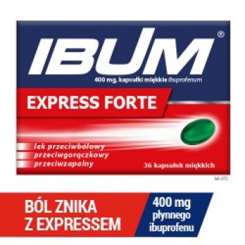 Ibum Express Forte, 400 mg, kapsułki miękkie, 36 sztuk - obrazek 2