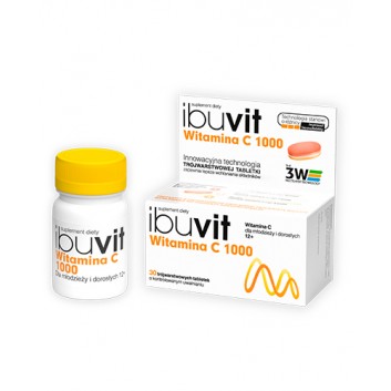 Ibuvit Witamina C 1000 mg - 30 tabl. - obrazek 1 - Apteka internetowa Melissa