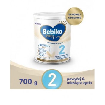 Bebiko PRO+ 2, mleko następne dla niemowląt powyżej 6. miesiąca życia, 700 g