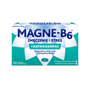 Magne-B6 Zmęczenie i stres, Magnez z ashwagandhą, 30 tabletek - obrazek 1 - Apteka internetowa Melissa